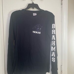 Gildan Black Texas Brahmas Long Sleeve Shirt